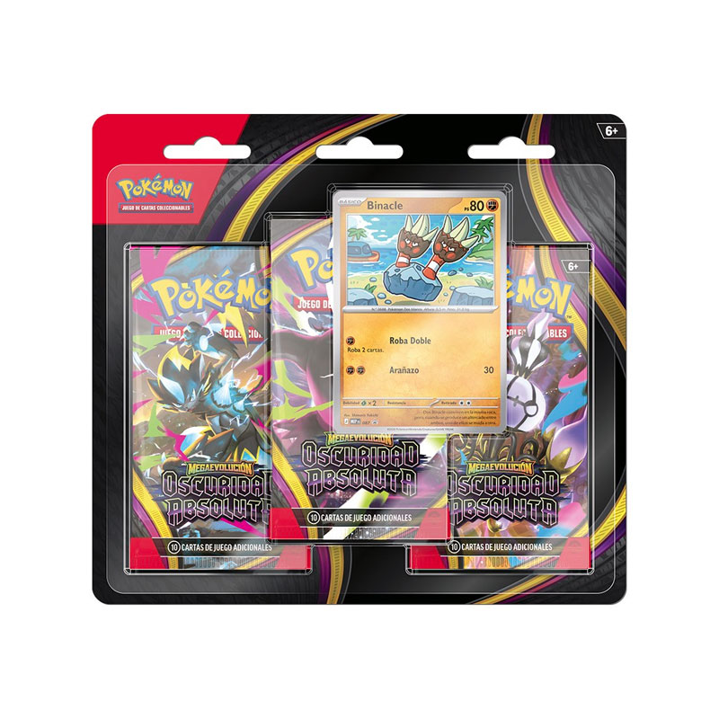 Pokemon Blister 3 Sobres de Mejora Oscuridad Absoluta