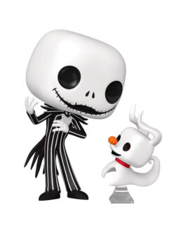 Funko POP Pesadilla Antes de Navidad Jack Skellington Con Zero 9 cm