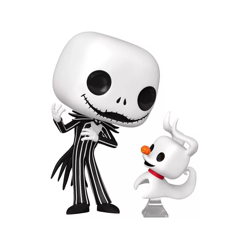 Funko POP Pesadilla Antes de Navidad Jack Skellington Con Zero 9 cm